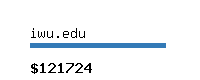 iwu.edu Website value calculator