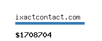 ixactcontact.com Website value calculator