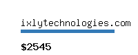 ixlytechnologies.com Website value calculator