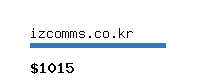 izcomms.co.kr Website value calculator