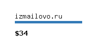 izmailovo.ru Website value calculator