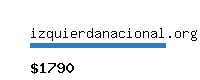 izquierdanacional.org Website value calculator