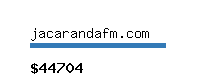 jacarandafm.com Website value calculator