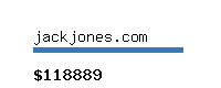 jackjones.com Website value calculator