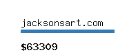 jacksonsart.com Website value calculator