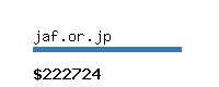 jaf.or.jp Website value calculator