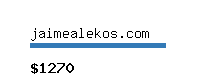 jaimealekos.com Website value calculator