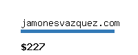 jamonesvazquez.com Website value calculator