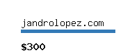 jandrolopez.com Website value calculator