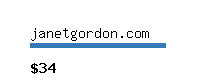 janetgordon.com Website value calculator