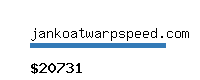 jankoatwarpspeed.com Website value calculator