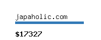 japaholic.com Website value calculator