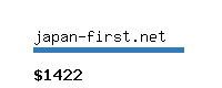 japan-first.net Website value calculator