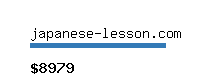 japanese-lesson.com Website value calculator