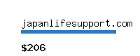 japanlifesupport.com Website value calculator