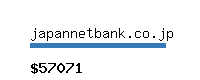 japannetbank.co.jp Website value calculator