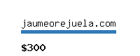 jaumeorejuela.com Website value calculator