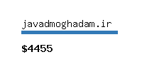 javadmoghadam.ir Website value calculator