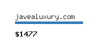 javealuxury.com Website value calculator