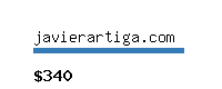 javierartiga.com Website value calculator