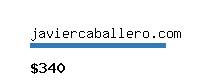 javiercaballero.com Website value calculator