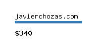 javierchozas.com Website value calculator