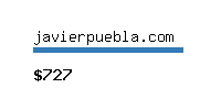javierpuebla.com Website value calculator