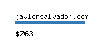 javiersalvador.com Website value calculator