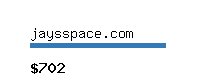 jaysspace.com Website value calculator