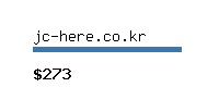 jc-here.co.kr Website value calculator