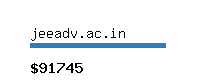 jeeadv.ac.in Website value calculator