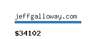 jeffgalloway.com Website value calculator