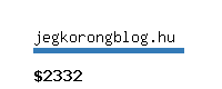 jegkorongblog.hu Website value calculator