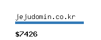 jejudomin.co.kr Website value calculator