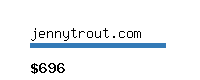 jennytrout.com Website value calculator