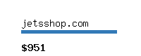jetsshop.com Website value calculator