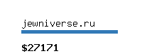 jewniverse.ru Website value calculator