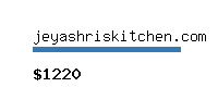 jeyashriskitchen.com Website value calculator