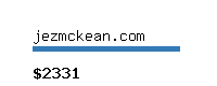 jezmckean.com Website value calculator