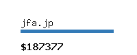 jfa.jp Website value calculator