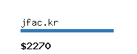 jfac.kr Website value calculator