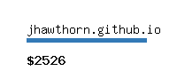 jhawthorn.github.io Website value calculator