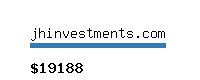 jhinvestments.com Website value calculator