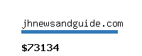 jhnewsandguide.com Website value calculator