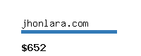 jhonlara.com Website value calculator