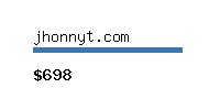 jhonnyt.com Website value calculator