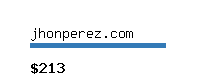 jhonperez.com Website value calculator
