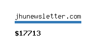 jhunewsletter.com Website value calculator