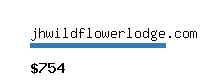 jhwildflowerlodge.com Website value calculator