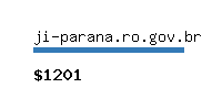 ji-parana.ro.gov.br Website value calculator